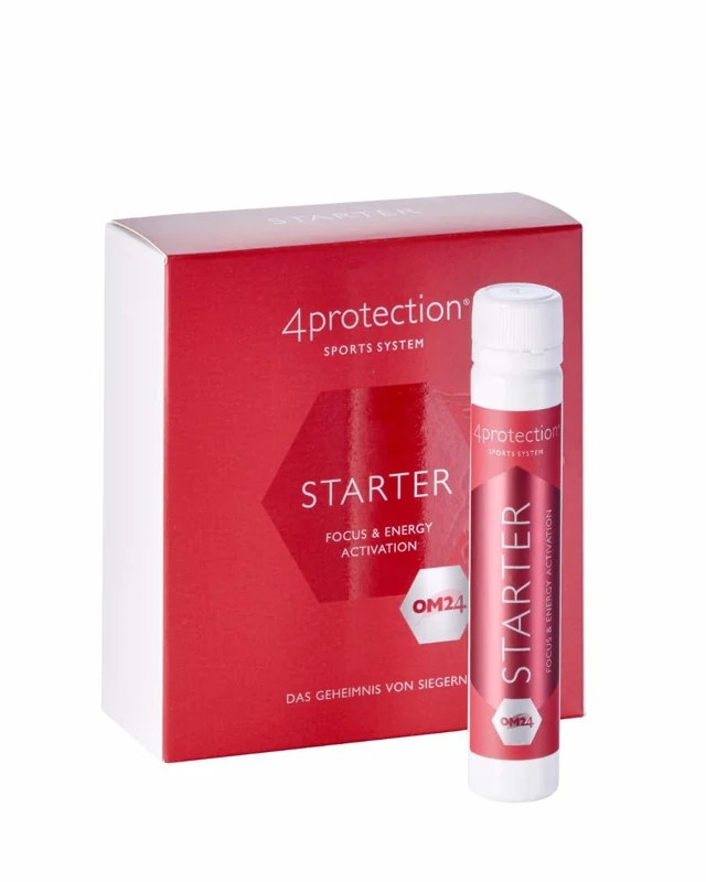 4protection Starter Shot: rote 10er-Verpackung mit Fläschchen