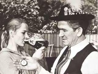 Christa Abel 1971, historisches Schwarz-Weiß-Foto